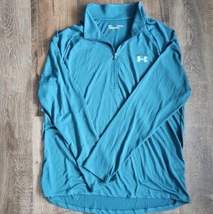 Under Armour Teal Quarter-Zip Top